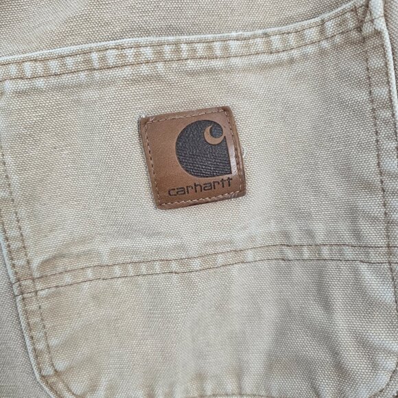 Vintage Carhartt B11  Canvas Carpenter Pants Mens 34x32 Union made‎ USA Made - Picture 3 of 6